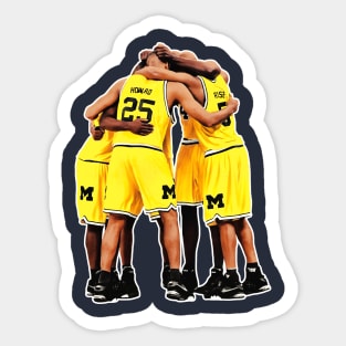 Fab Five Huddle Sticker